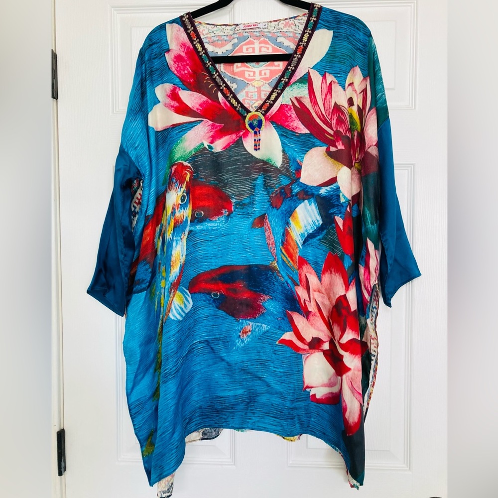 Johnny Was tunic medium silk